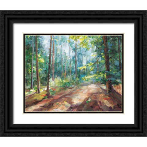Woodland Reverie Black Ornate Wood Framed Art Print with Double Matting by Nai, Danhui