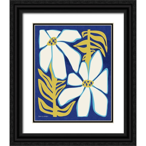 Flower Power I Black Ornate Wood Framed Art Print with Double Matting by Gallagher, Megan