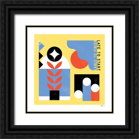 Late Start Black Ornate Wood Framed Art Print with Double Matting by Paterson, Robert John