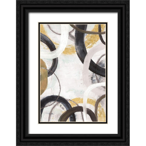Dwell II Gold Neutral Crop Black Ornate Wood Framed Art Print with Double Matting by Warrick, Cheryl