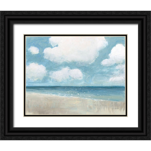 Seascape IV Black Ornate Wood Framed Art Print with Double Matting by Wiens, James