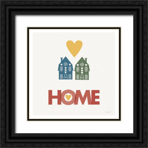 Home Black Ornate Wood Framed Art Print with Double Matting by Charro, Mercedes Lopez