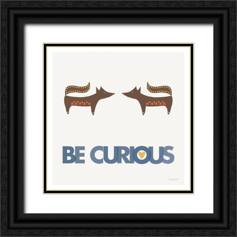 Curious Black Ornate Wood Framed Art Print with Double Matting by Charro, Mercedes Lopez