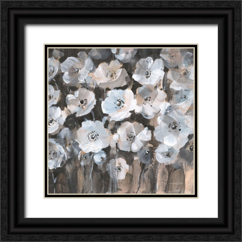 Malmo Blossoms Black Ornate Wood Framed Art Print with Double Matting by Nai, Danhui