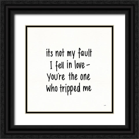 Pickup Lines IV Black Ornate Wood Framed Art Print with Double Matting by York, Leah