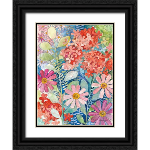 Summer Profusion III Black Ornate Wood Framed Art Print with Double Matting by Lovell, Kathrine