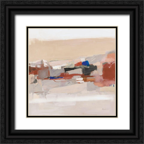 Moab Neutral Black Ornate Wood Framed Art Print with Double Matting by Munger, Pamela