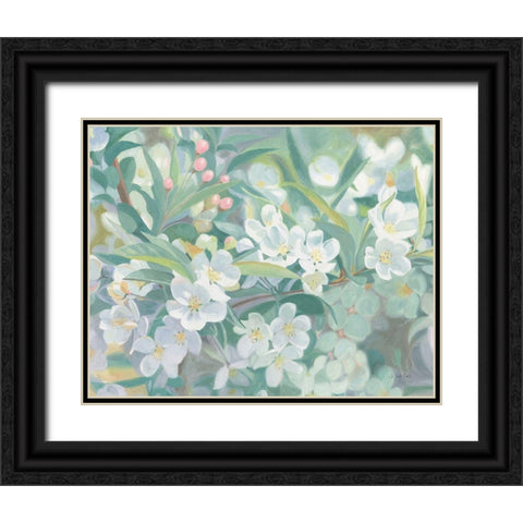 Blossoms Black Ornate Wood Framed Art Print with Double Matting by Wiens, James