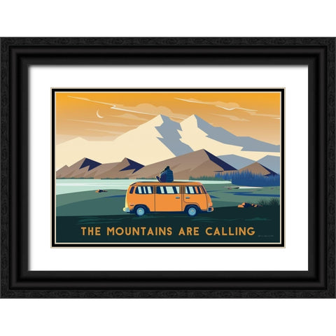 Wild Adventure I Black Ornate Wood Framed Art Print with Double Matting by Escalante, Omar