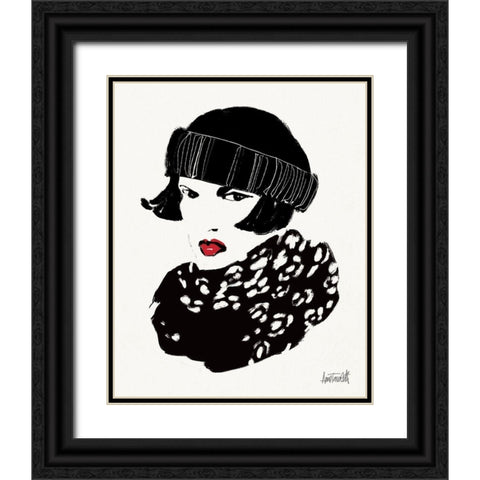 Beret and Scarf II Black Ornate Wood Framed Art Print with Double Matting by Tavoletti, Anne