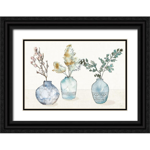 Fresh Farmhouse I Blue Black Ornate Wood Framed Art Print with Double Matting by Tavoletti, Anne