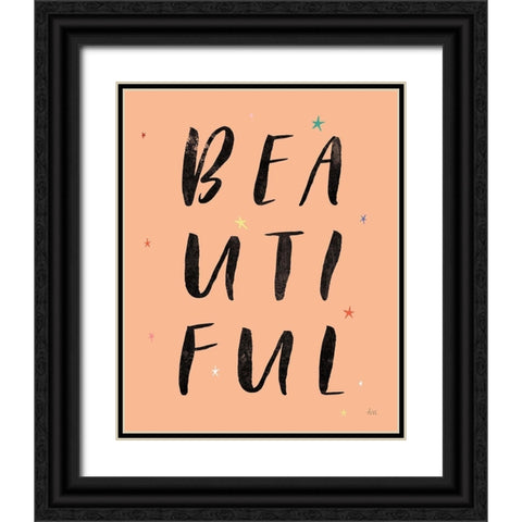 Colorful Bold Words II Black Ornate Wood Framed Art Print with Double Matting by Marshall, Laura