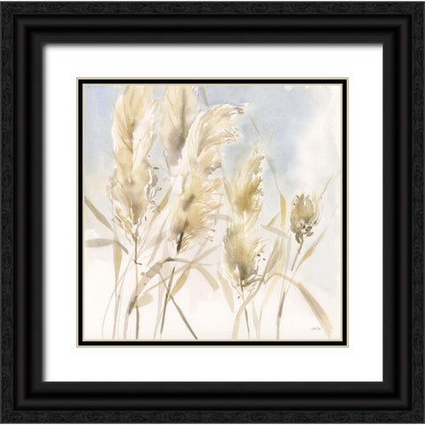 Pampas Grasses Black Ornate Wood Framed Art Print with Double Matting by Pete, Katrina