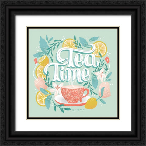 Tea Time V Black Ornate Wood Framed Art Print with Double Matting by Graham, Gia