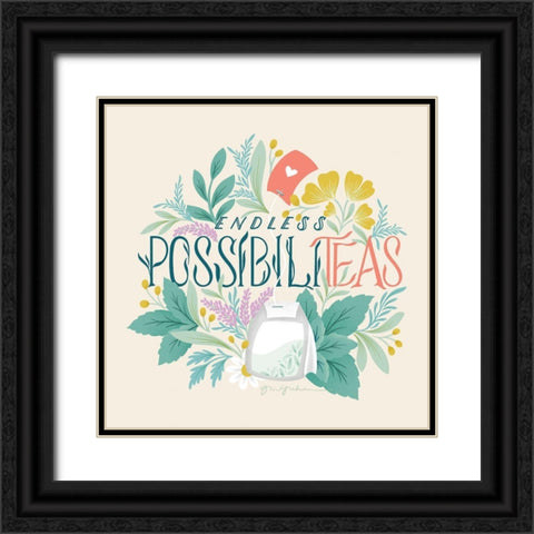 Tea Time VI Black Ornate Wood Framed Art Print with Double Matting by Graham, Gia