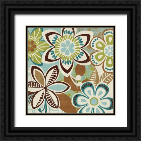 Free Wheelin Green II Black Ornate Wood Framed Art Print with Double Matting by Wild Apple Portfolio
