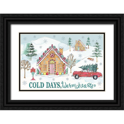 Holiday Trimmings I Black Ornate Wood Framed Art Print with Double Matting by Tavoletti, Anne