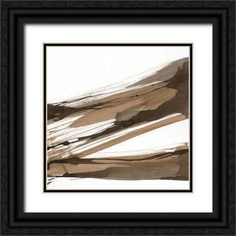 Almost Stripes I Black Ornate Wood Framed Art Print with Double Matting by Paschke, Chris
