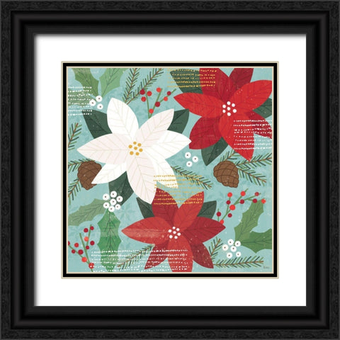 Mod Holiday II Black Ornate Wood Framed Art Print with Double Matting by Charron, Veronique