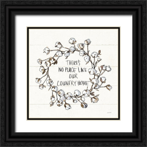 Country Life VI Home Black Ornate Wood Framed Art Print with Double Matting by Tavoletti, Anne