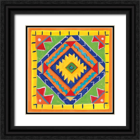 Mucho Caliente VII Black Ornate Wood Framed Art Print with Double Matting by Zaman, Farida