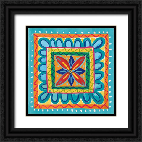 Mucho Caliente IX Black Ornate Wood Framed Art Print with Double Matting by Zaman, Farida