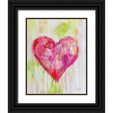 Lonely Heart Black Ornate Wood Framed Art Print with Double Matting by Vertentes, Jeanette