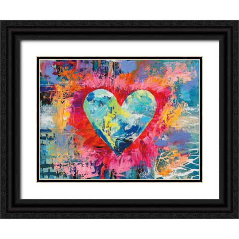 Passionate Love Black Ornate Wood Framed Art Print with Double Matting by Vertentes, Jeanette