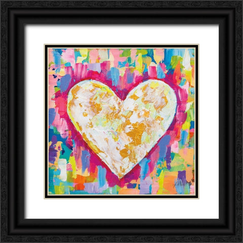 Pure Love Black Ornate Wood Framed Art Print with Double Matting by Vertentes, Jeanette