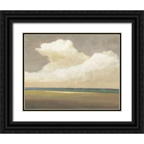 Prairie Summer Black Ornate Wood Framed Art Print with Double Matting by Wiens, James