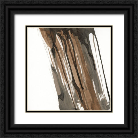Walnut Falls I Black Ornate Wood Framed Art Print with Double Matting by Paschke, Chris