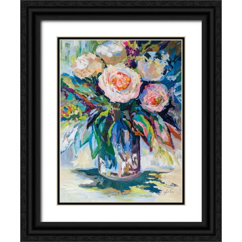 Pure Joy Black Ornate Wood Framed Art Print with Double Matting by Vertentes, Jeanette