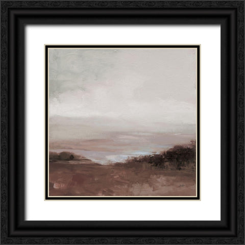 Glowing Valley Brown Black Ornate Wood Framed Art Print with Double Matting by Purinton, Julia