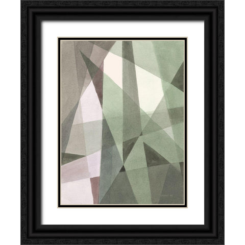 Light Angle I Reseda Black Ornate Wood Framed Art Print with Double Matting by Nai, Danhui