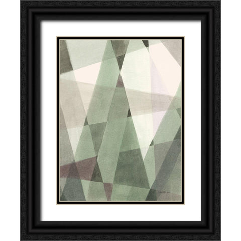 Light Angle II Reseda Black Ornate Wood Framed Art Print with Double Matting by Nai, Danhui