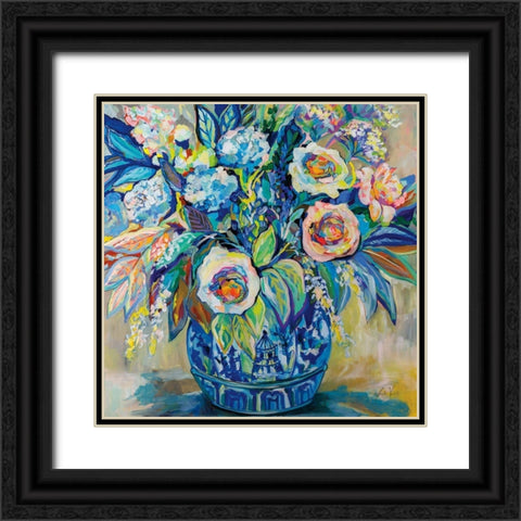 Think Spring Black Ornate Wood Framed Art Print with Double Matting by Vertentes, Jeanette