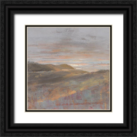 Dawn on the Hills Light Black Ornate Wood Framed Art Print with Double Matting by Nai, Danhui