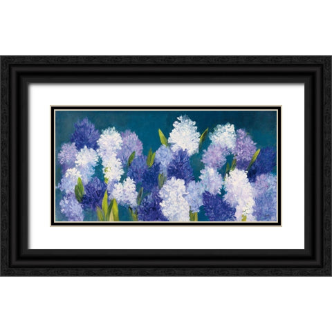 Bold Hyacinth Crop Black Ornate Wood Framed Art Print with Double Matting by Purinton, Julia