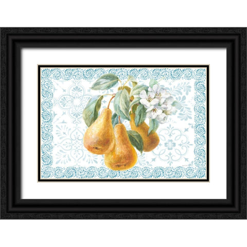 Blooming Orchard I Black Ornate Wood Framed Art Print with Double Matting by Nai, Danhui