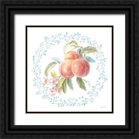 Blooming Orchard III Black Ornate Wood Framed Art Print with Double Matting by Nai, Danhui