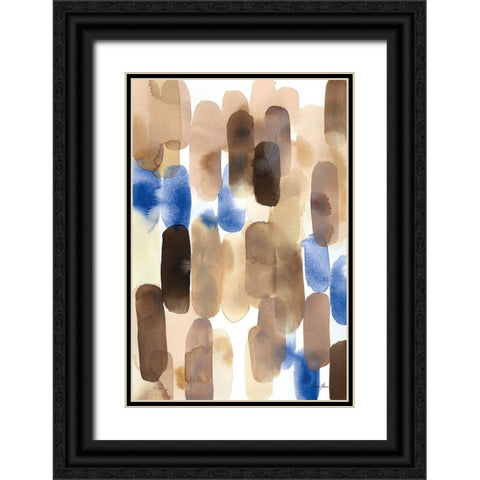 Tempo Black Ornate Wood Framed Art Print with Double Matting by Horn, Laura