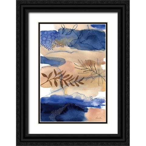 The Branch and the River Black Ornate Wood Framed Art Print with Double Matting by Horn, Laura