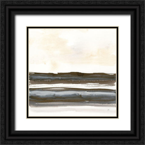 Natural Stripes I Black Ornate Wood Framed Art Print with Double Matting by Paschke, Chris