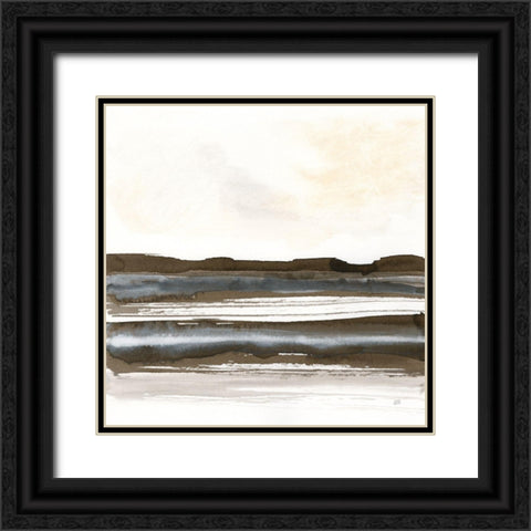 Natural Stripes II Black Ornate Wood Framed Art Print with Double Matting by Paschke, Chris