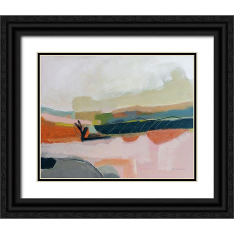 Fortunate Isles Black Ornate Wood Framed Art Print with Double Matting by Munger, Pamela