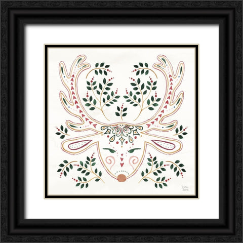Holiday Sparkle IX Black Ornate Wood Framed Art Print with Double Matting by June, Dina