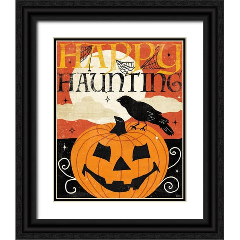 Halloween is Calling IV Black Ornate Wood Framed Art Print with Double Matting by Charron, Veronique