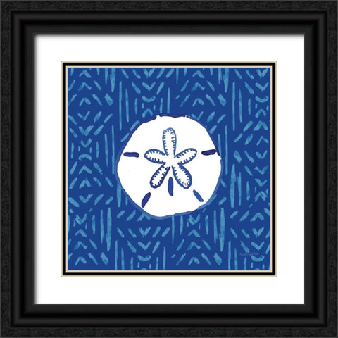 Salty Waves VII Black Ornate Wood Framed Art Print with Double Matting by Charro, Mercedes Lopez