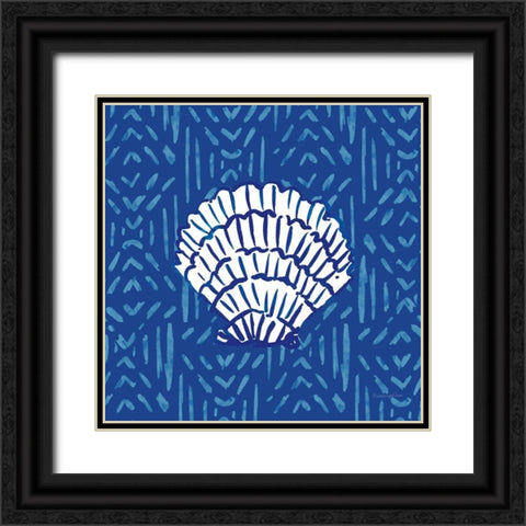 Salty Waves VIII Black Ornate Wood Framed Art Print with Double Matting by Charro, Mercedes Lopez