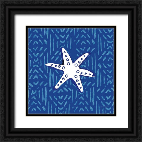 Salty Waves X Black Ornate Wood Framed Art Print with Double Matting by Charro, Mercedes Lopez